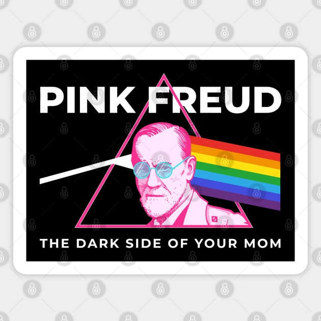 Pink Freud Magnet by Merch Sloth